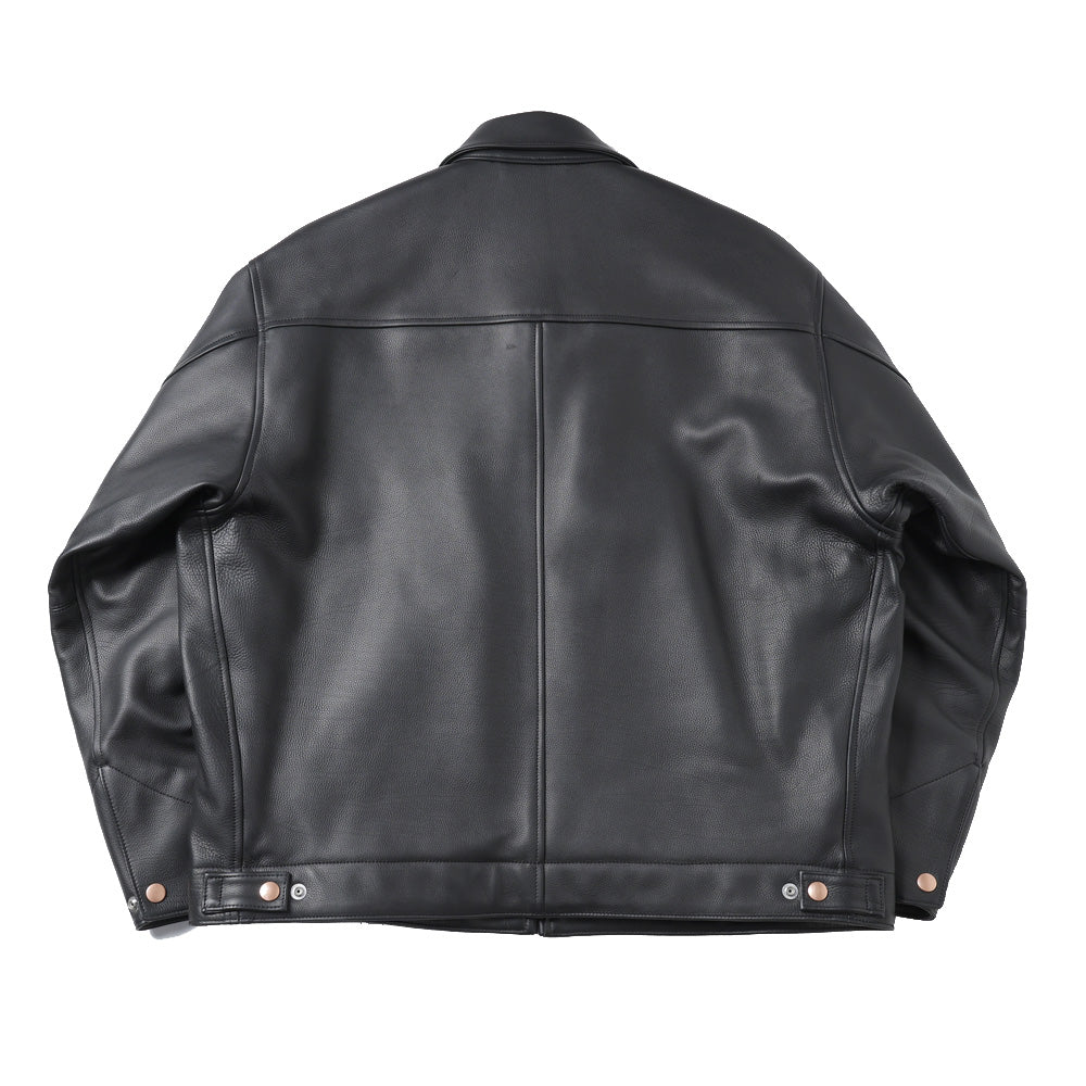 カーフスキン ジップショートジャケット