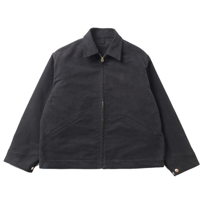 モールスキン ジップショートジャケット