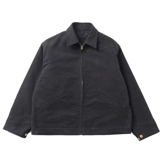 モールスキン ジップショートジャケット