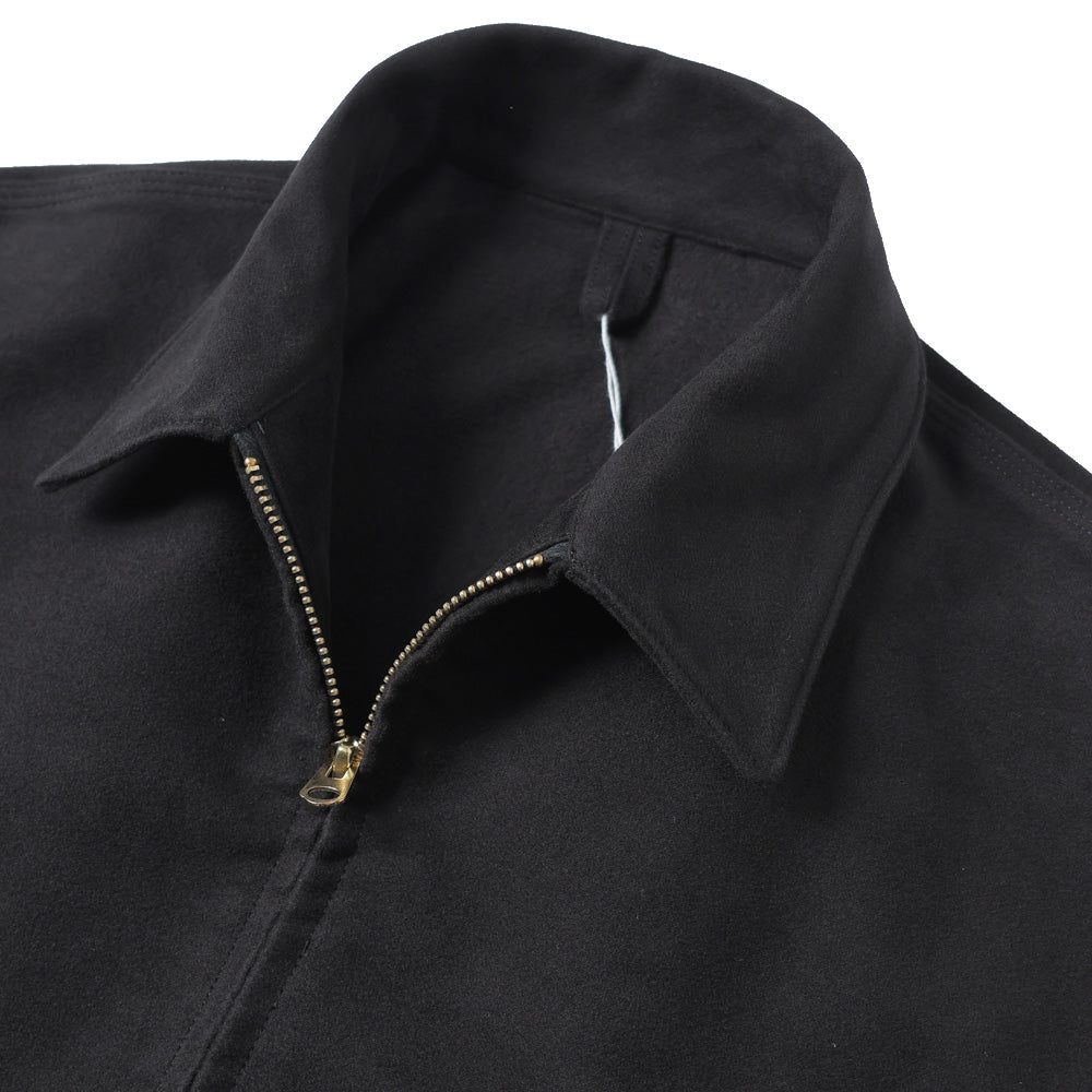 モールスキン ジップショートジャケット