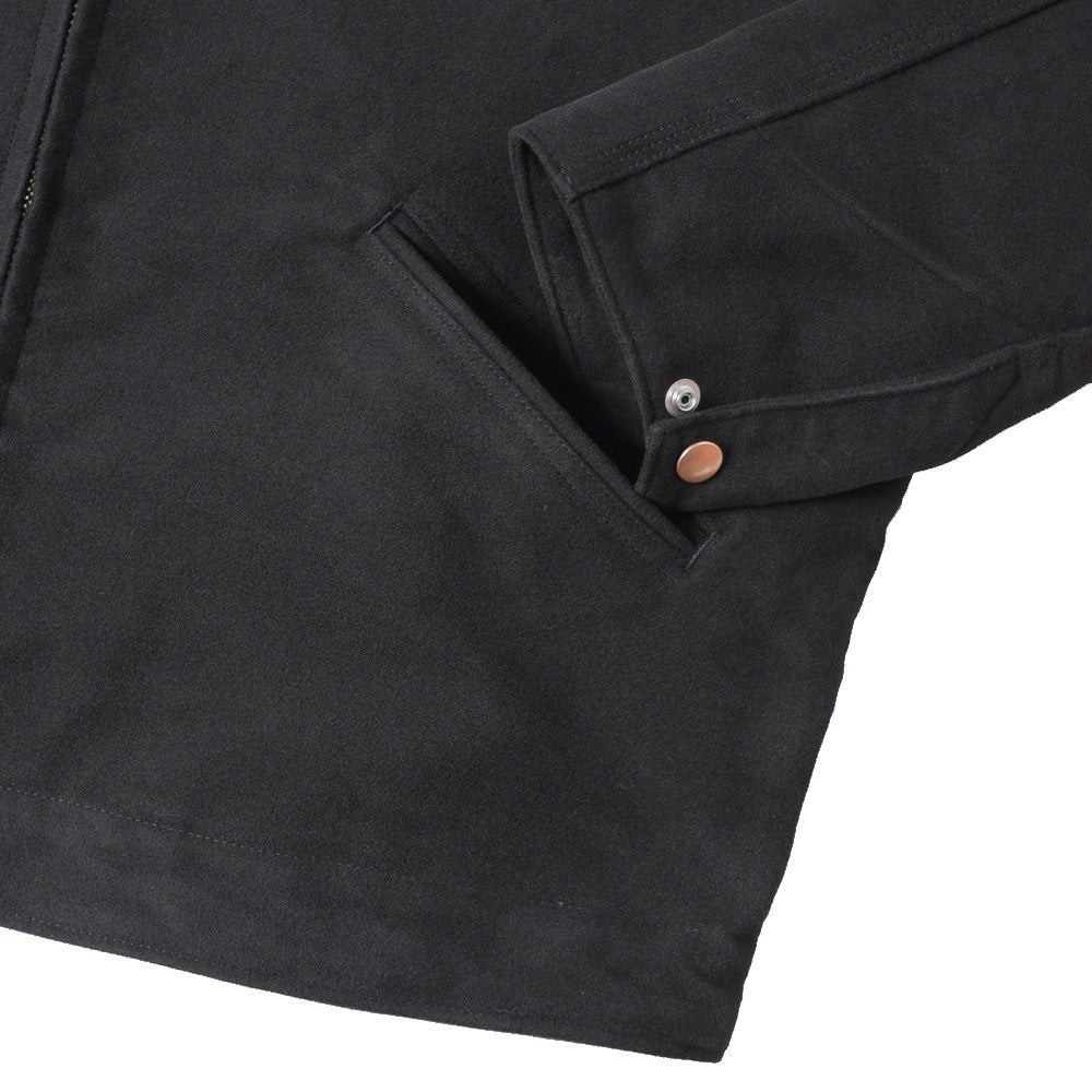 モールスキン ジップショートジャケット