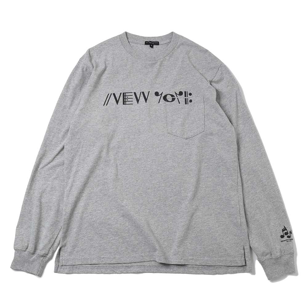 Printed Cross Crew Neck L/S T-shirt - NY