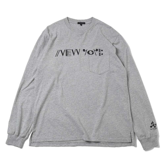 Printed Cross Crew Neck L/S T-shirt - NY