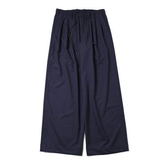 TRIPLE PLEATED EASY TROUSERS ORGANIC WOOL 2/80 TROPICAL