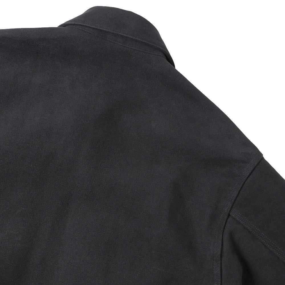 モールスキン ジップショートジャケット