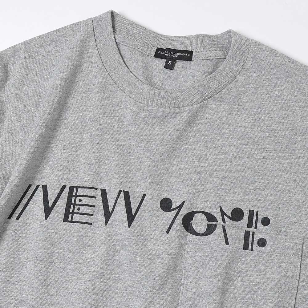 Printed Cross Crew Neck L/S T-shirt - NY