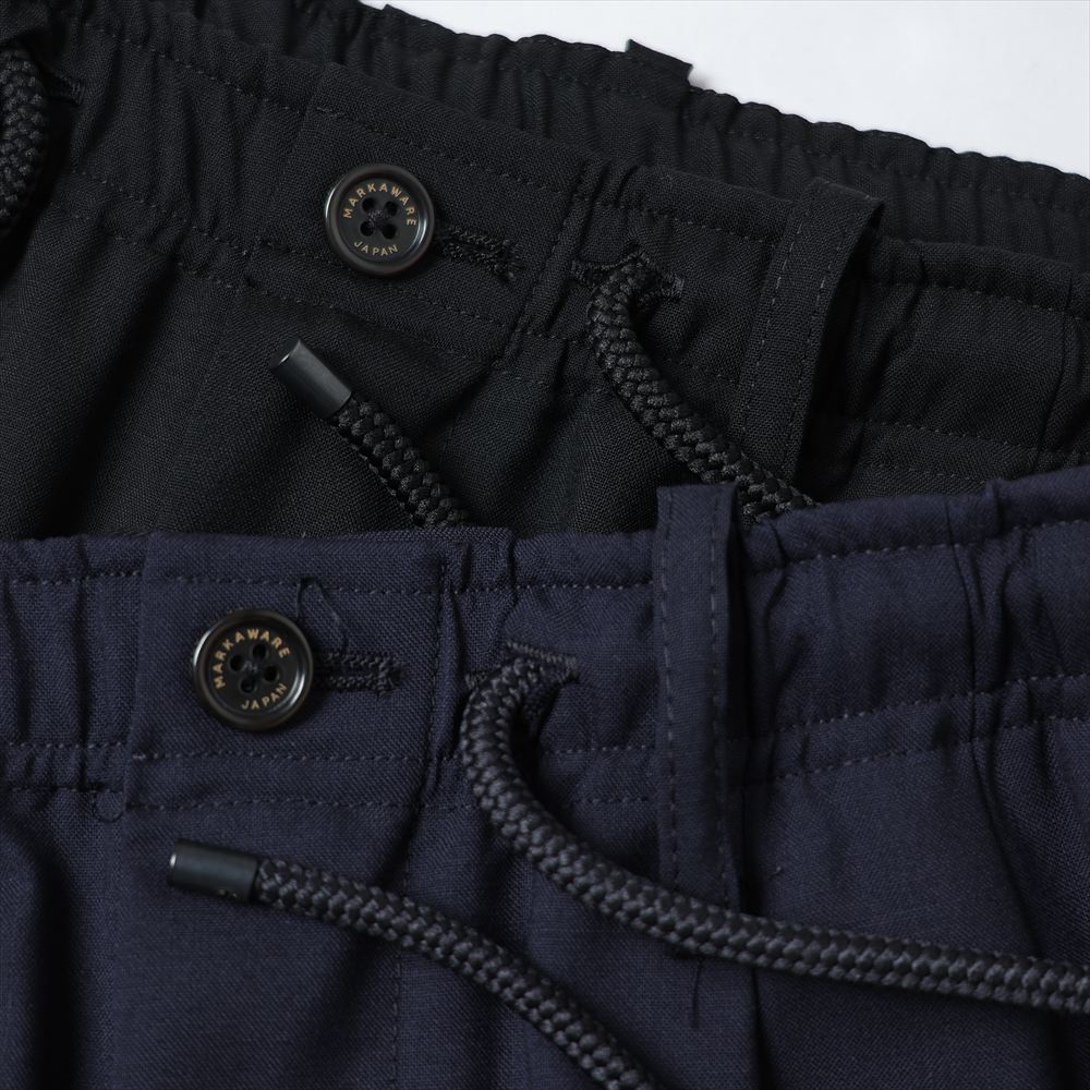 TRIPLE PLEATED EASY TROUSERS ORGANIC WOOL 2/80 TROPICAL