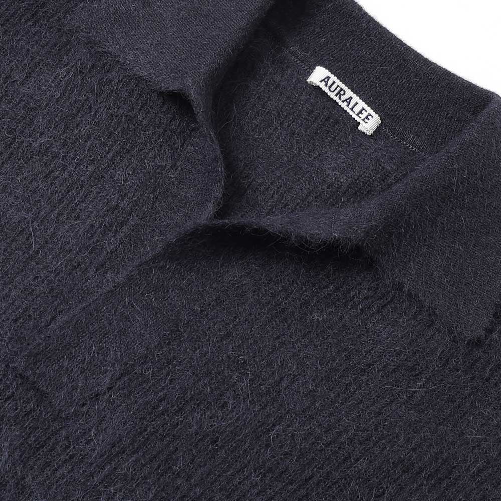 BABY SURI ALPACA SHEER KNIT SKIPPER POLO