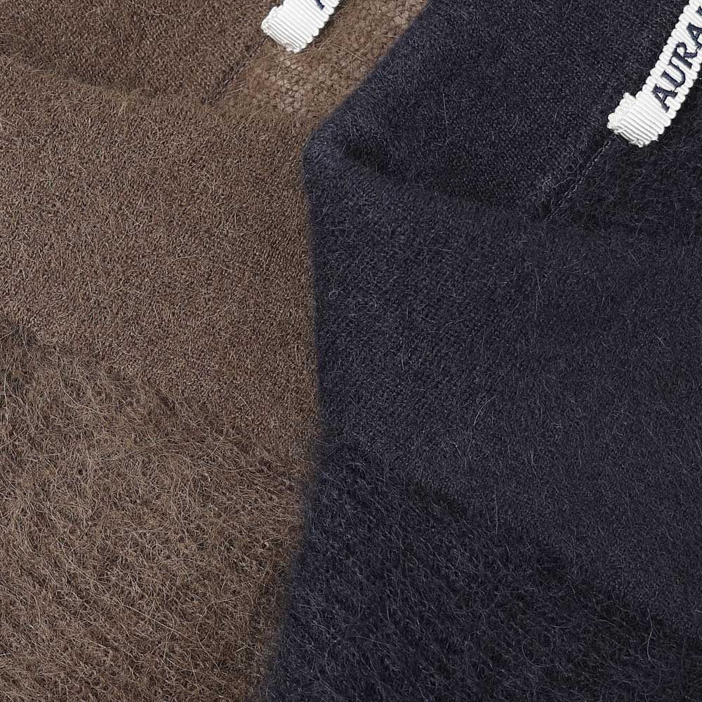 BABY SURI ALPACA SHEER KNIT SKIPPER POLO