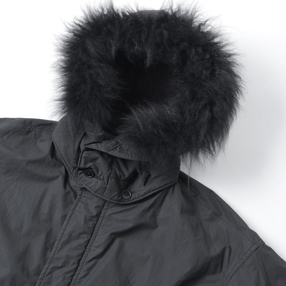 COMOLI) Cotton Nylon Military Hooded Coat (C03-04010) | COMOLI