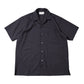 ITALIAN OPEN COLLAR S/S SHIRT ORGANIC WOOL 2/80 TROPICAL