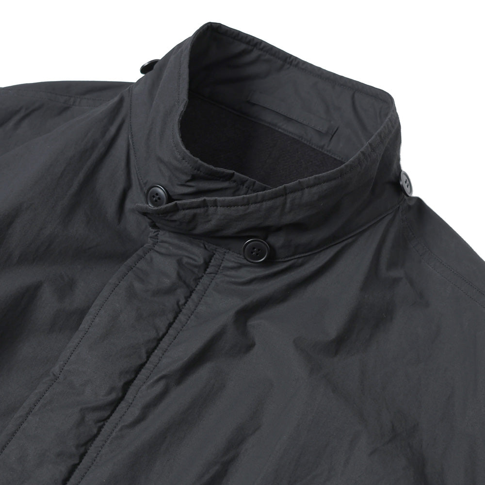 コットンナイロン ミリタリー フーデッドコート