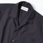 ITALIAN OPEN COLLAR S/S SHIRT ORGANIC WOOL 2/80 TROPICAL