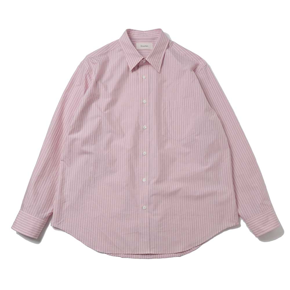 Ernie Palo(アーニーパロ)Silk Cotton Stripe Shirt (EP11SH02