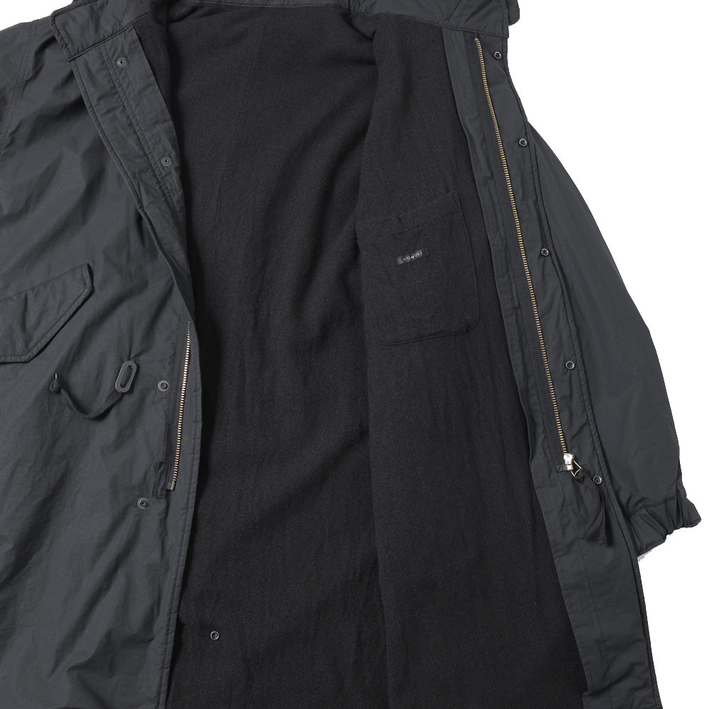 コットンナイロン ミリタリー フーデッドコート