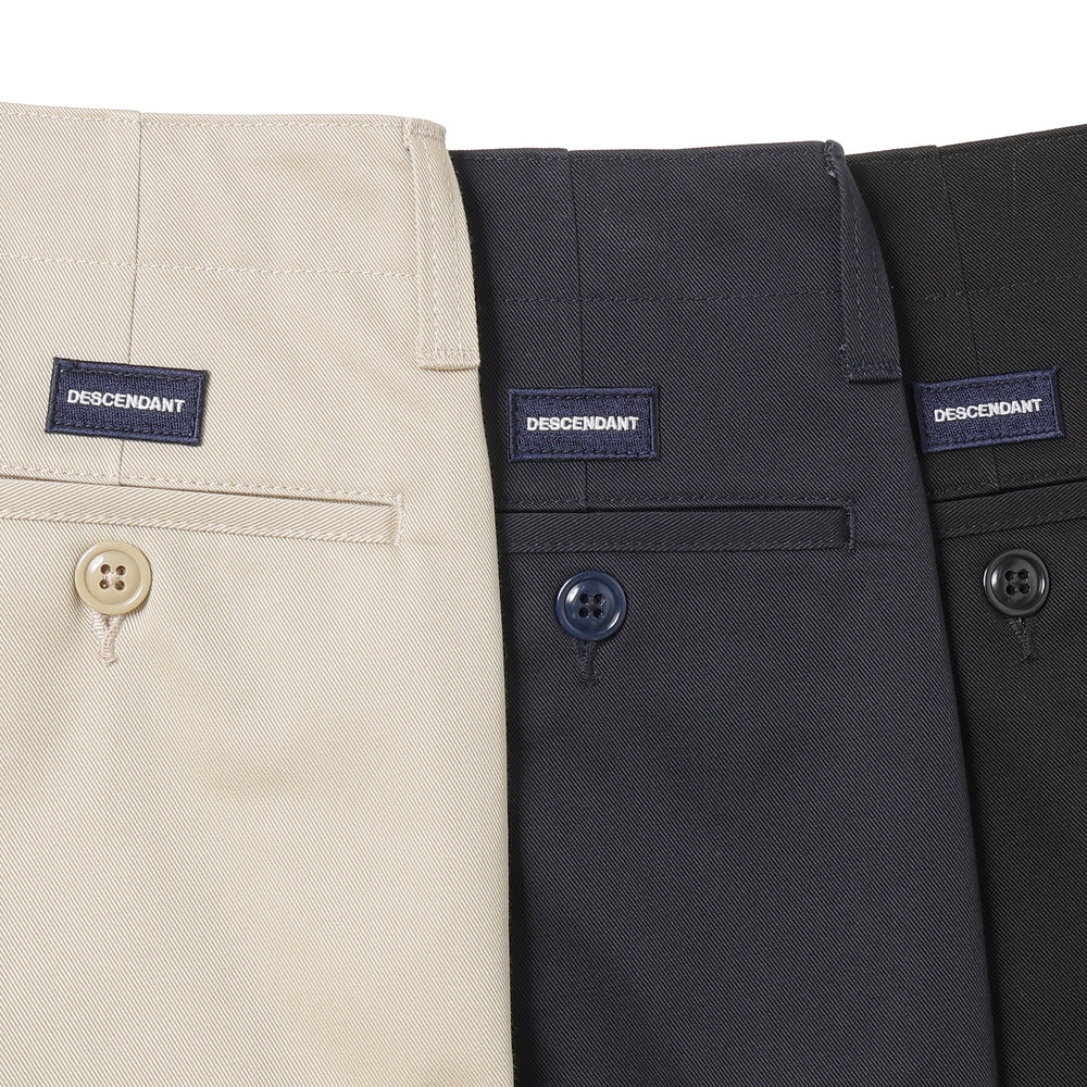 DESCENDANT DC-6 ORGANIC COTTON TWILL TROUSERS (261CPDS-PTM01