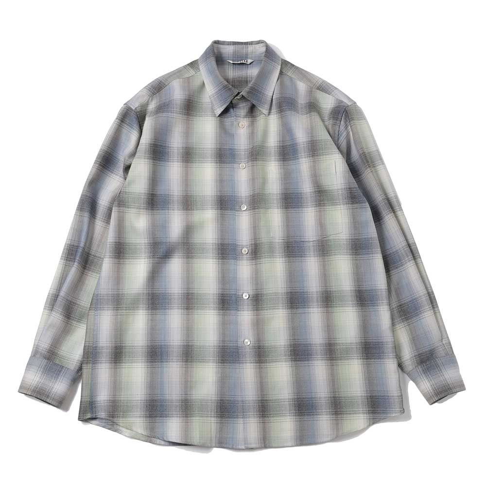 SUPER LIGHT WOOL CHECK SHIRT