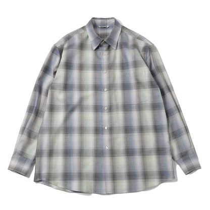 SUPER LIGHT WOOL CHECK SHIRT