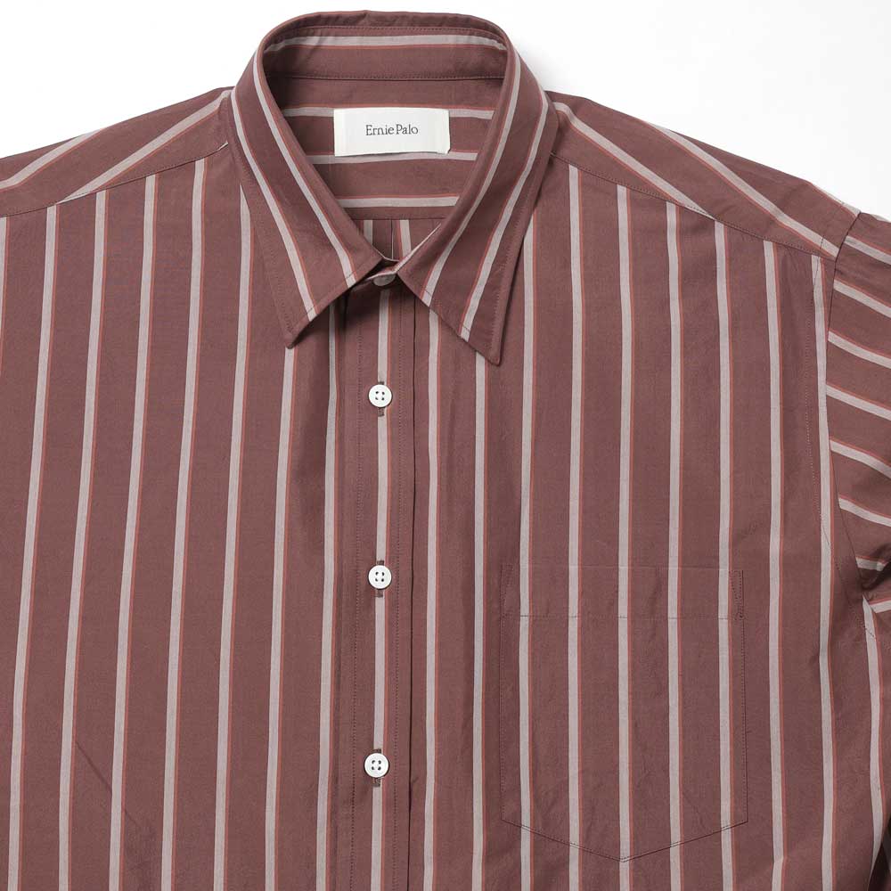 Silk Cotton Stripe Shirt