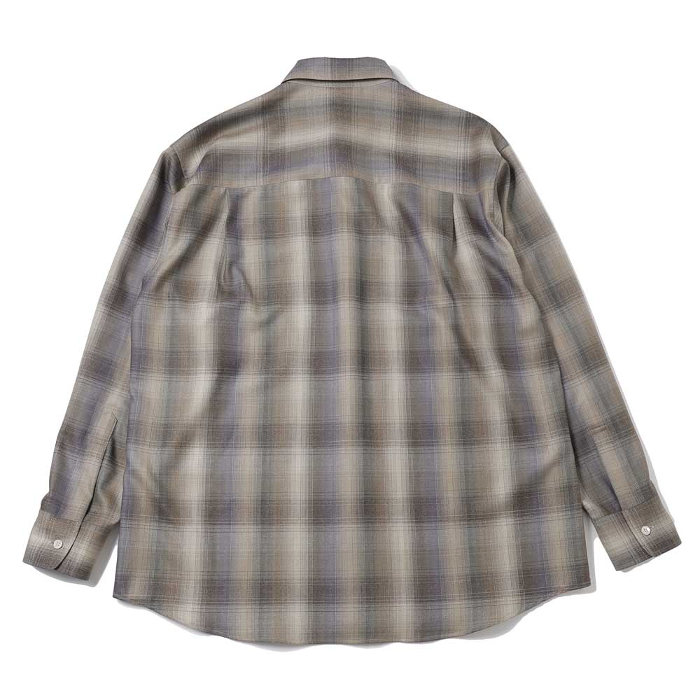 SUPER LIGHT WOOL CHECK SHIRT