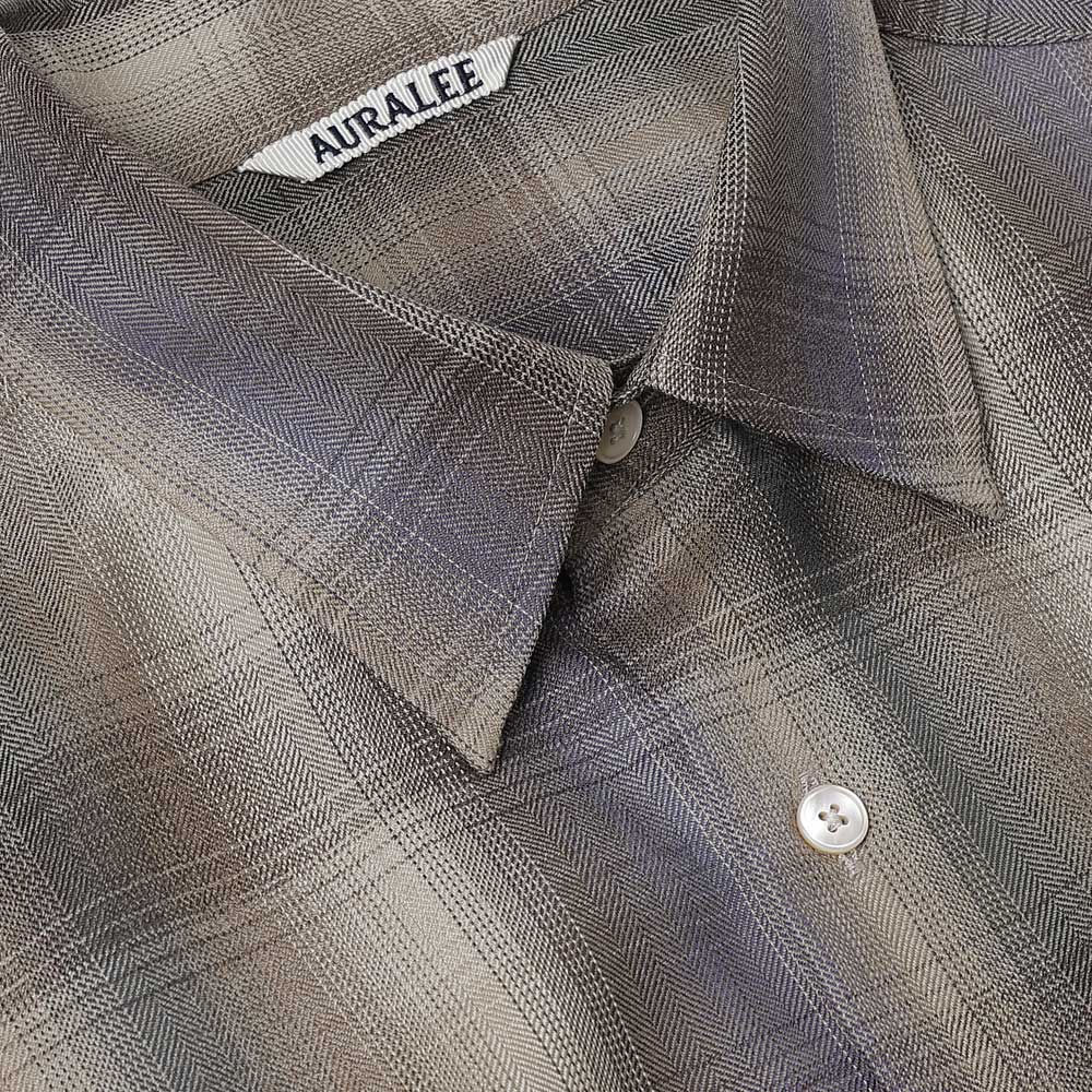 SUPER LIGHT WOOL CHECK SHIRT