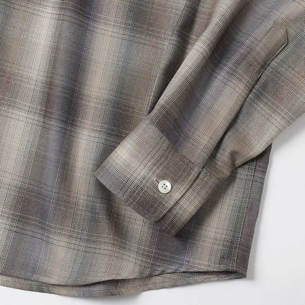 SUPER LIGHT WOOL CHECK SHIRT