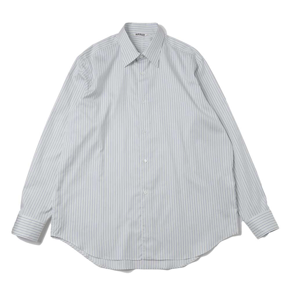 COTTON SILK STRIPE SHIRT