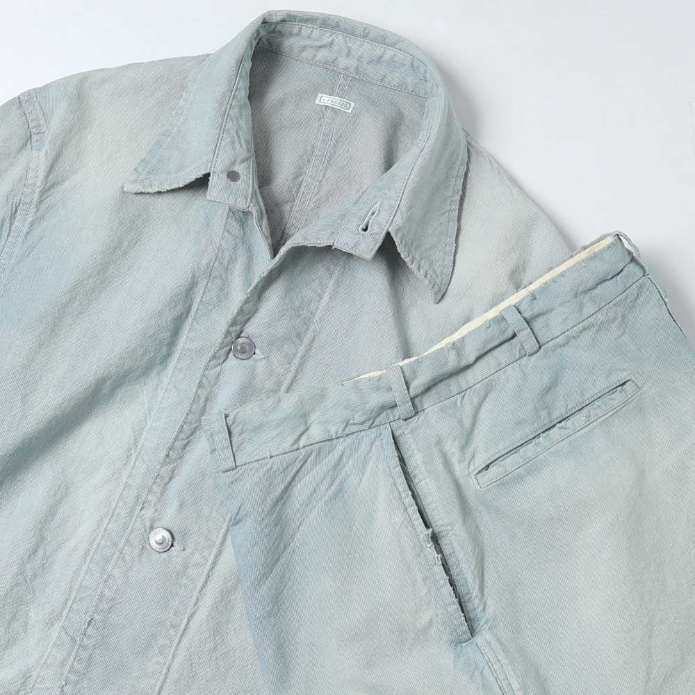 Indigo Pin Check Coverall
