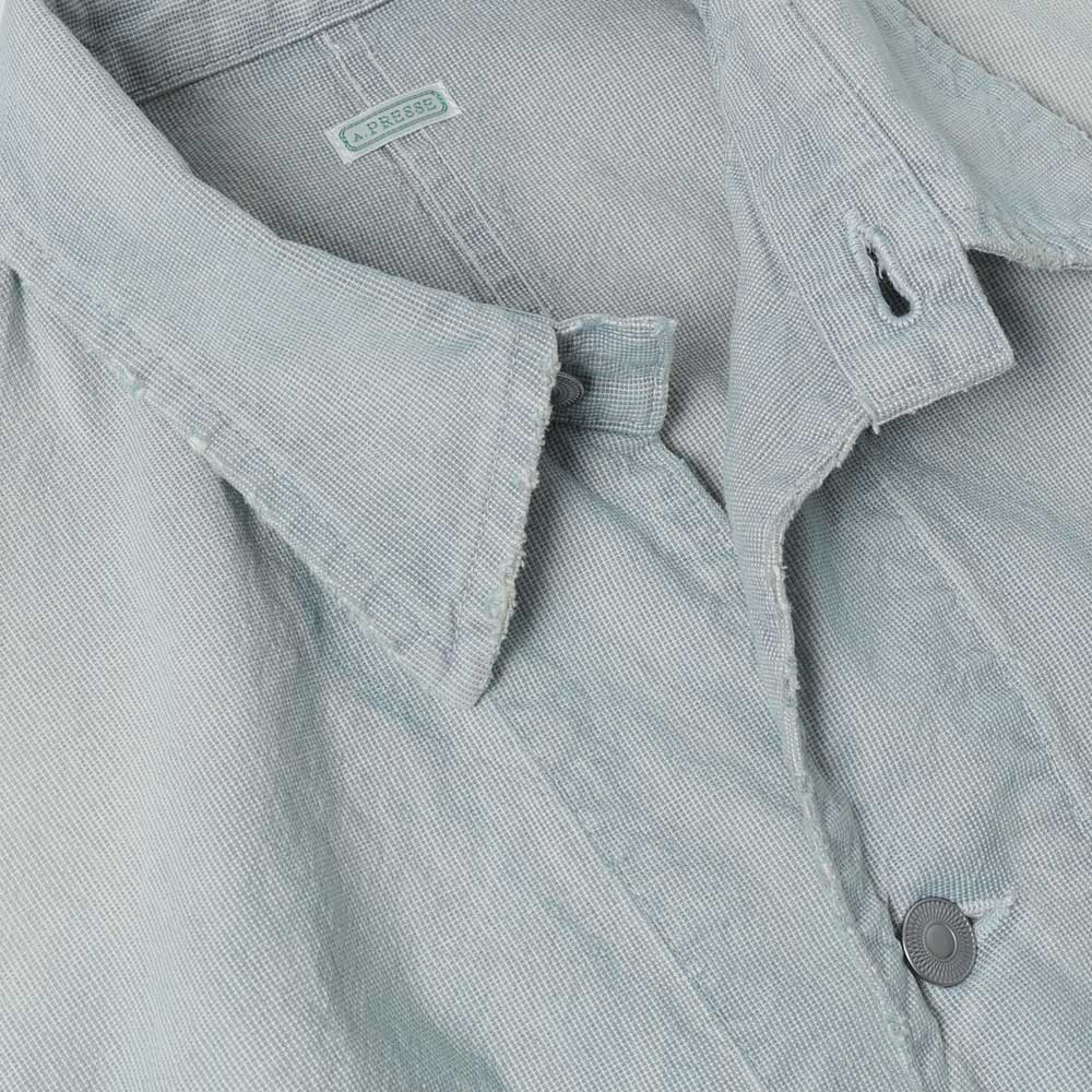 Indigo Pin Check Coverall