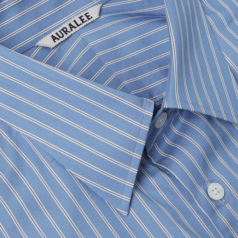 COTTON SILK STRIPE SHIRT