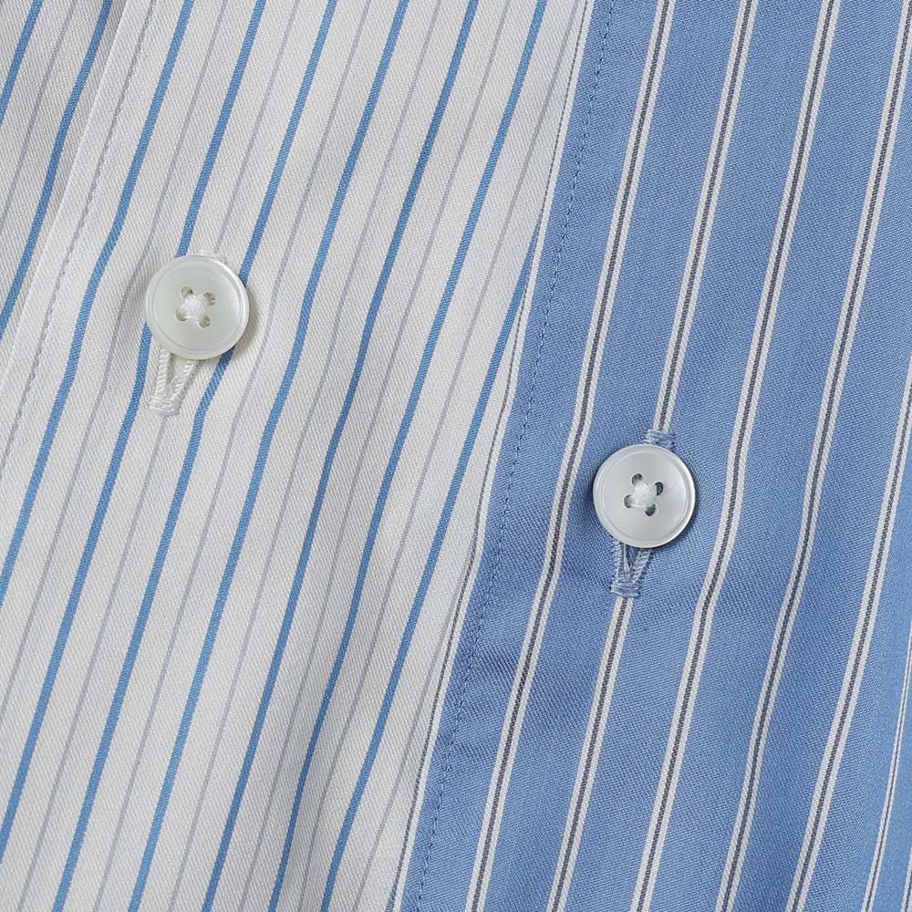 COTTON SILK STRIPE SHIRT