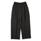 DOUBLE PLEATED SEMI EASY TROUSERS ORGANIC WOOL SURVIVAL CLOTH