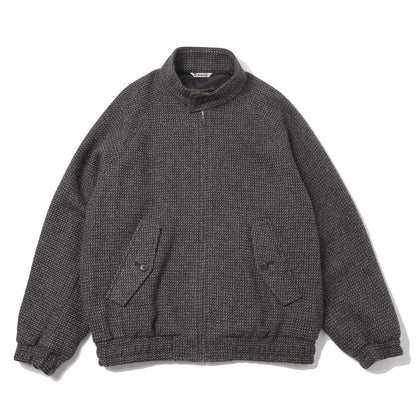 ALPACA WOOL SILK TWEED ZIP BLOUSON
