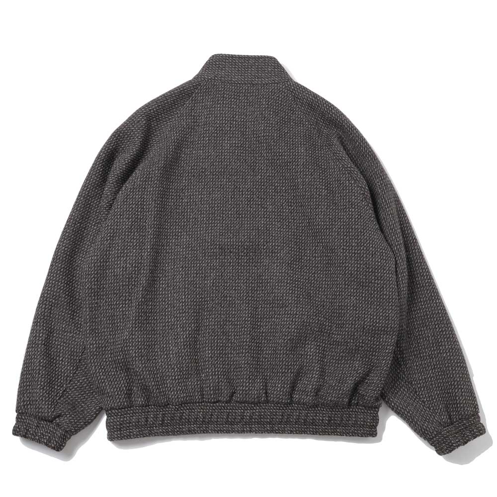 ALPACA WOOL SILK TWEED ZIP BLOUSON