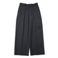 FLAT FRONT WIDE TROUSERS ORGANIC WOOL SURVIVAL CLOTH