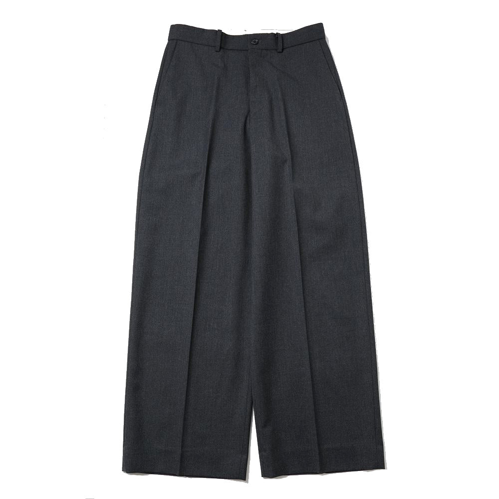 FLAT FRONT WIDE TROUSERS ORGANIC WOOL SURVIVAL CLOTH
