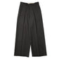 FLAT FRONT WIDE TROUSERS ORGANIC WOOL SURVIVAL CLOTH