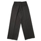 FLAT FRONT WIDE TROUSERS ORGANIC WOOL SURVIVAL CLOTH