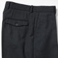 FLAT FRONT WIDE TROUSERS ORGANIC WOOL SURVIVAL CLOTH