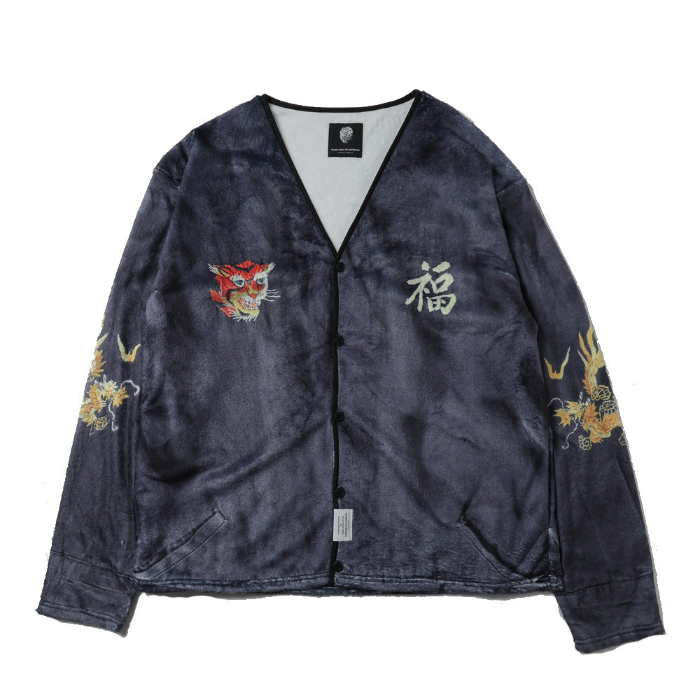 FUR TRANSFER CARDIGAN