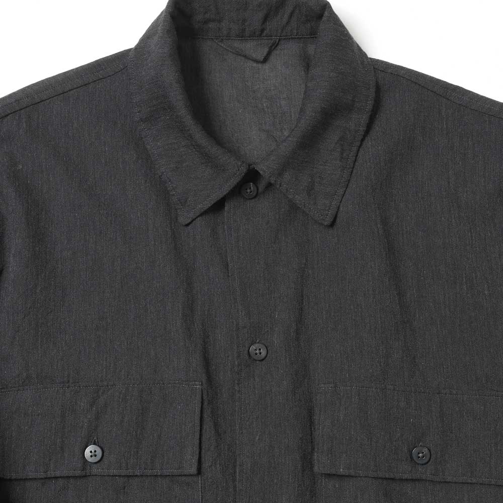 Silk-Co Voile Military Shirt