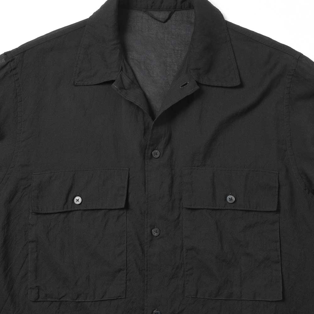 blurhms) Silk-Co Voile Military Shirt (BHS26S024SiCo) | blurhms