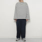 OFFICER PANTS 2TUCK WIDE WOOL TROPICAL MELANGE