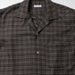 Wool Plaid Open Collar Shirt Presale 8/7