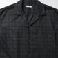 Wool Plaid Open Collar Shirt Presale 8/7