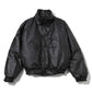 Paper leather padded jacket