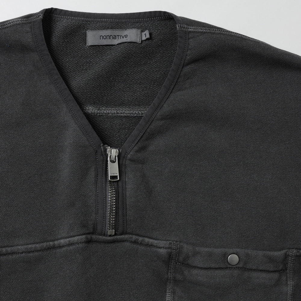 nonnative (ノンネイティブ) HIKER HALF ZIP PULLOVER COTTON SWEAT