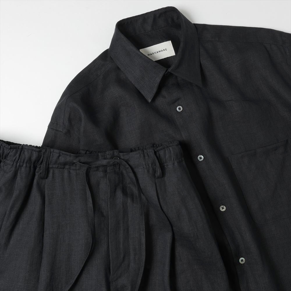 DOUBLE PLEATED EASY TROUSERS HEMP