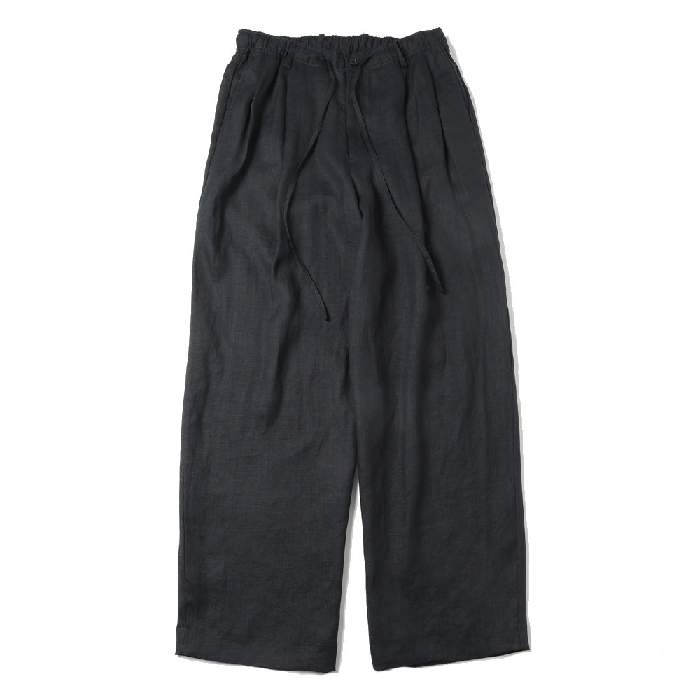 DOUBLE PLEATED EASY TROUSERS HEMP