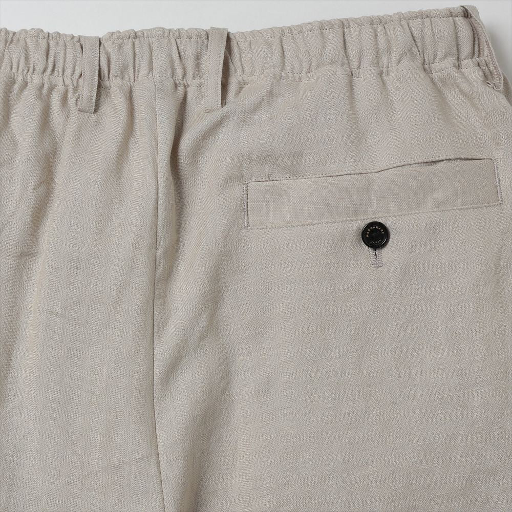 DOUBLE PLEATED EASY TROUSERS HEMP